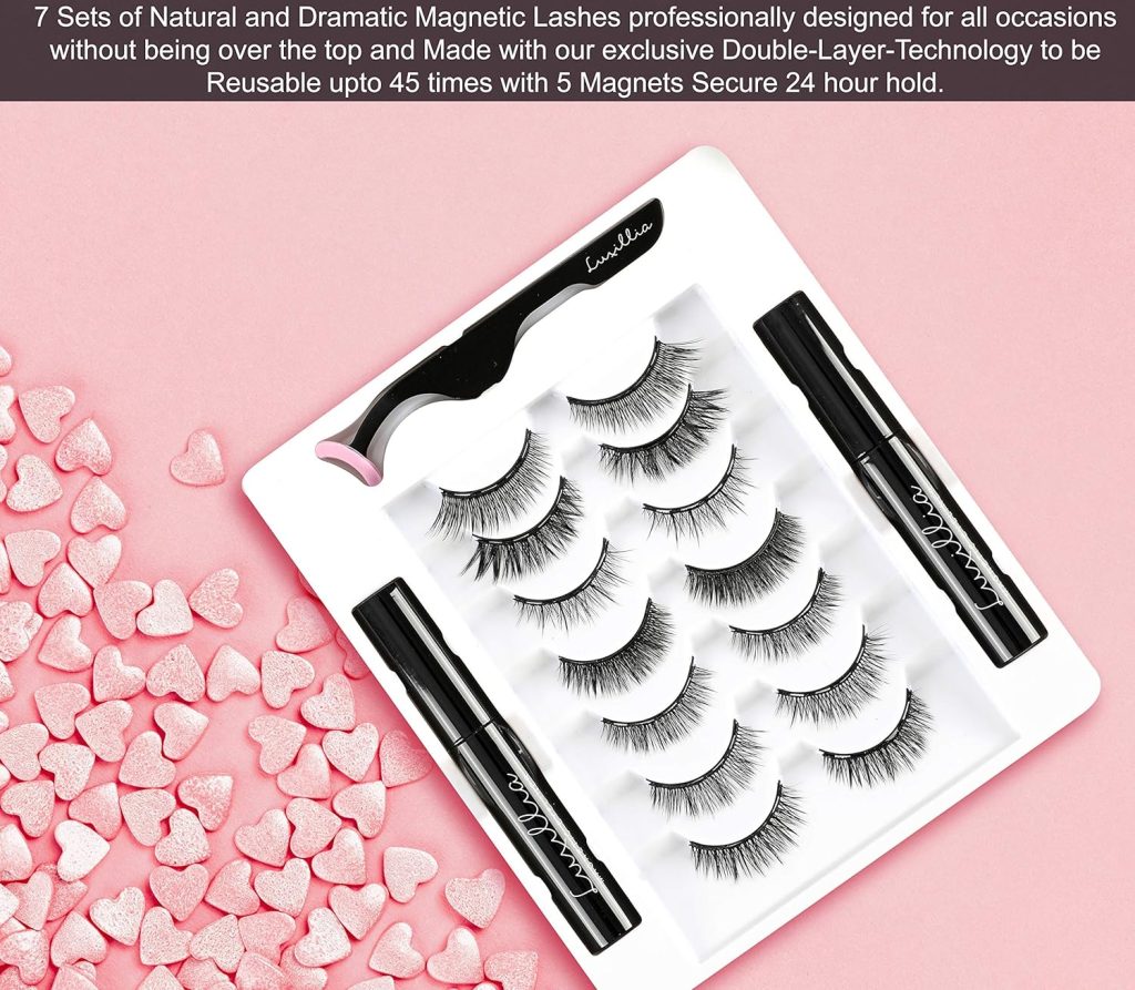 Magnetic Eyelashes with Eyeliner - Luxillia's Game-Changer for Easy Application 1