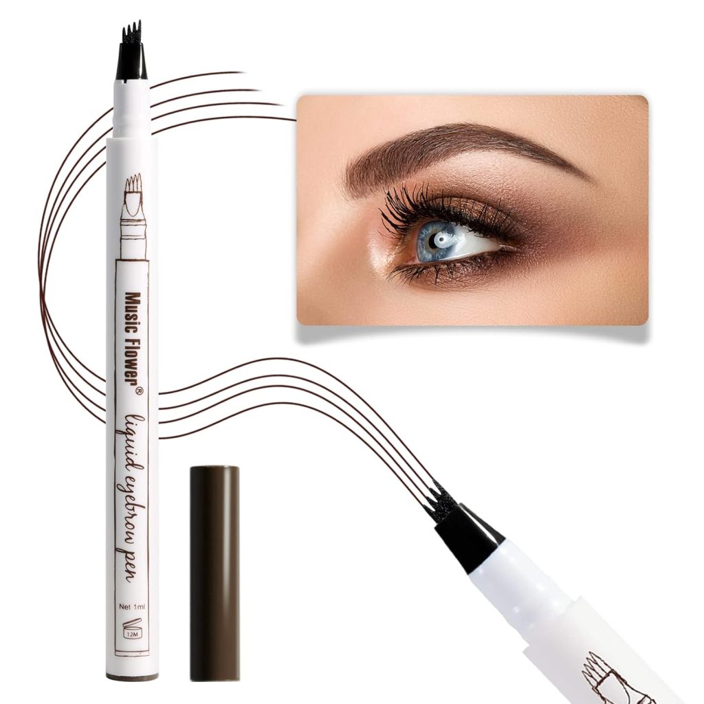 Liquid Eyebrow Pen - Achieve Perfect Brows with Music Flower Eyebrow Pencil 1