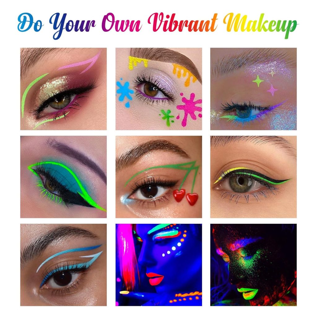 Neon Liquid Eyeliner Set - Vibrant Colors for Bold Eye Makeup 1