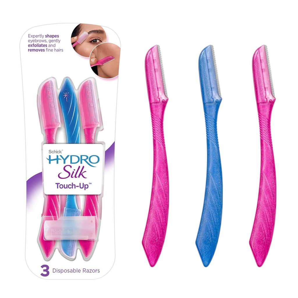 Face & Eyebrow Razor - Effortlessly Remove Unwanted Hair with Schick Hydro Silk Touch-Up Tool 3