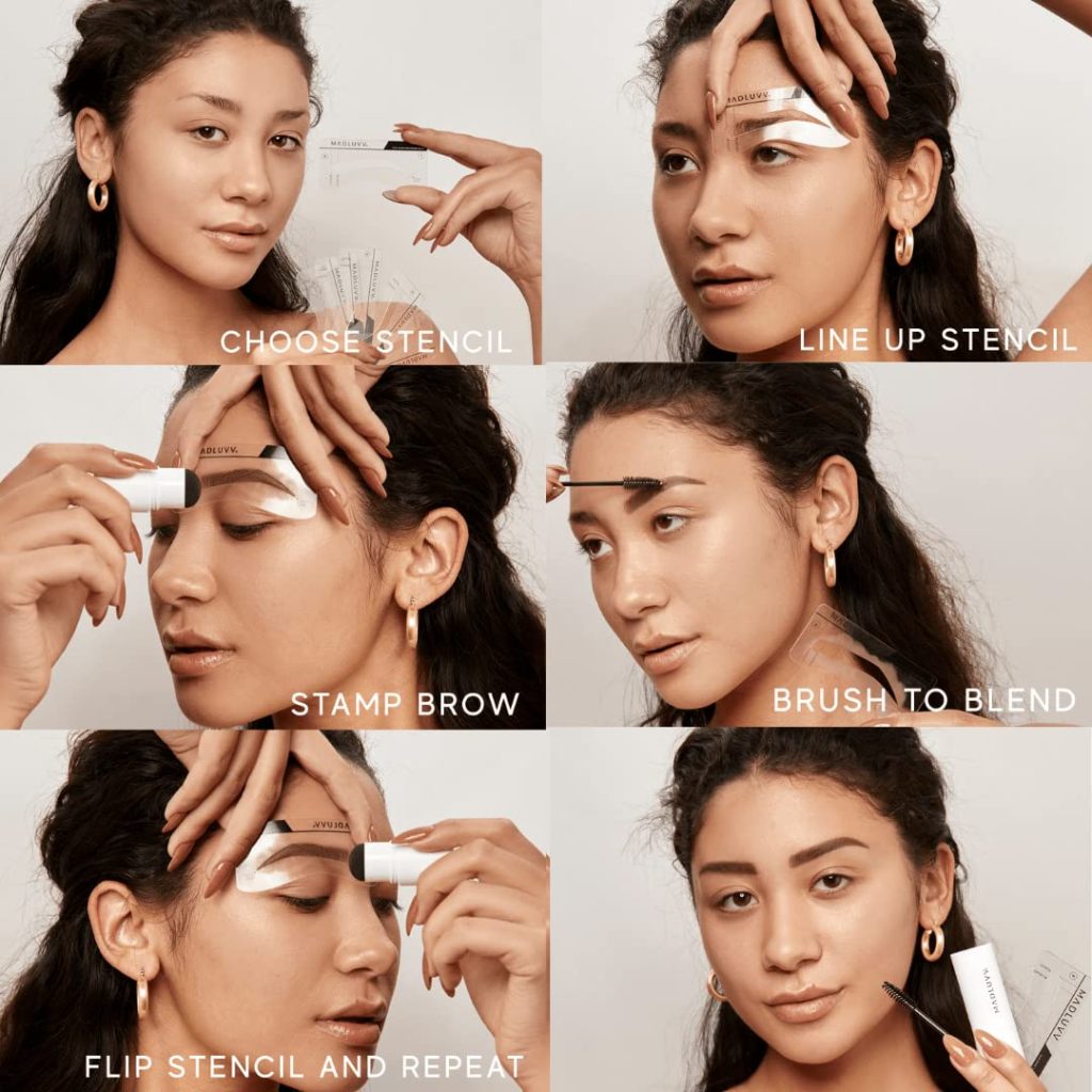 Eyebrow Stencil Kit for Perfect Brows by MADLUVV 3