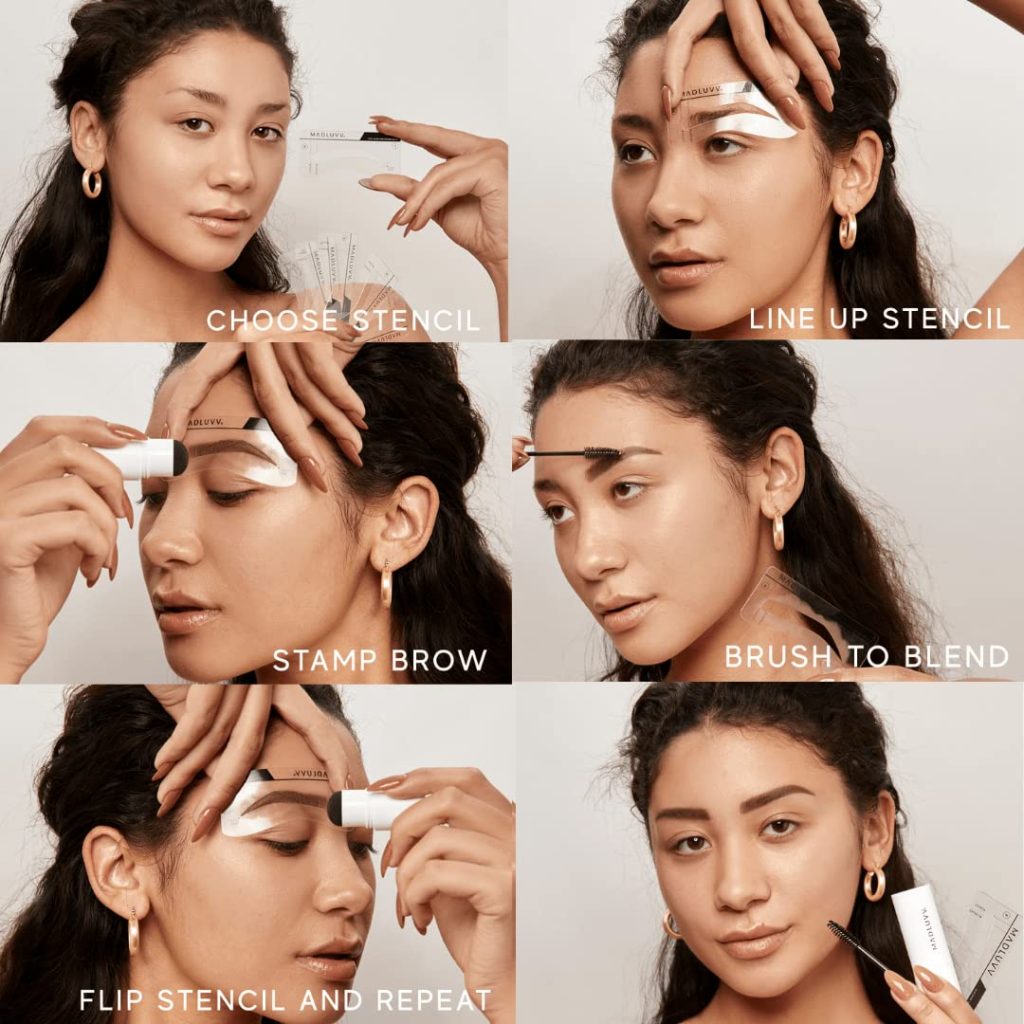 Eyebrow Stencil Kit for Perfect Brows by MADLUVV 7