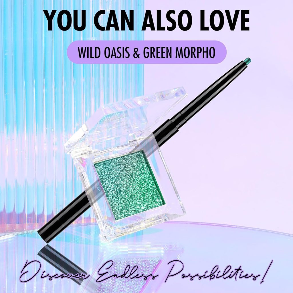 Glitter Green Eyeshadow Palette - Sparkle and Shine with Vibrant Shades 1