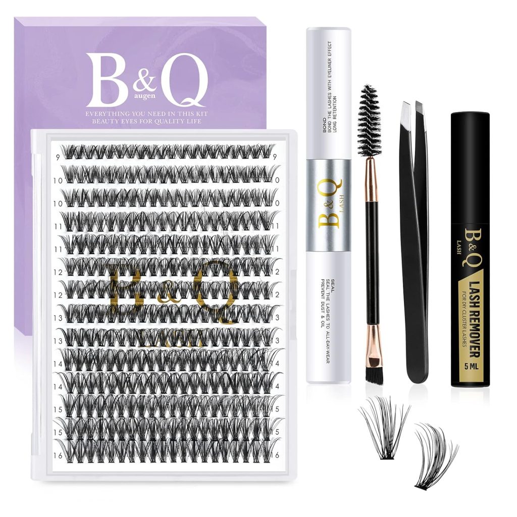 B&Q Cluster Lashes Kit - Achieve Stunning Eyelash Extensions at Home 1
